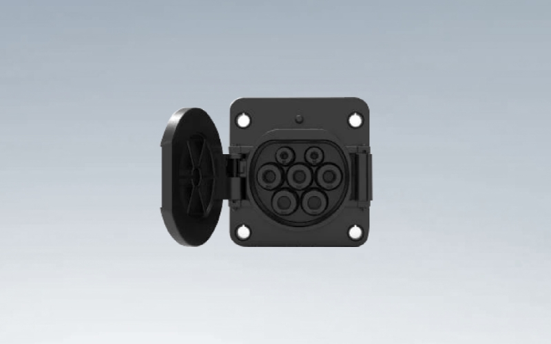 32A 国标交流充电插座，SCZ-32A-250V-L