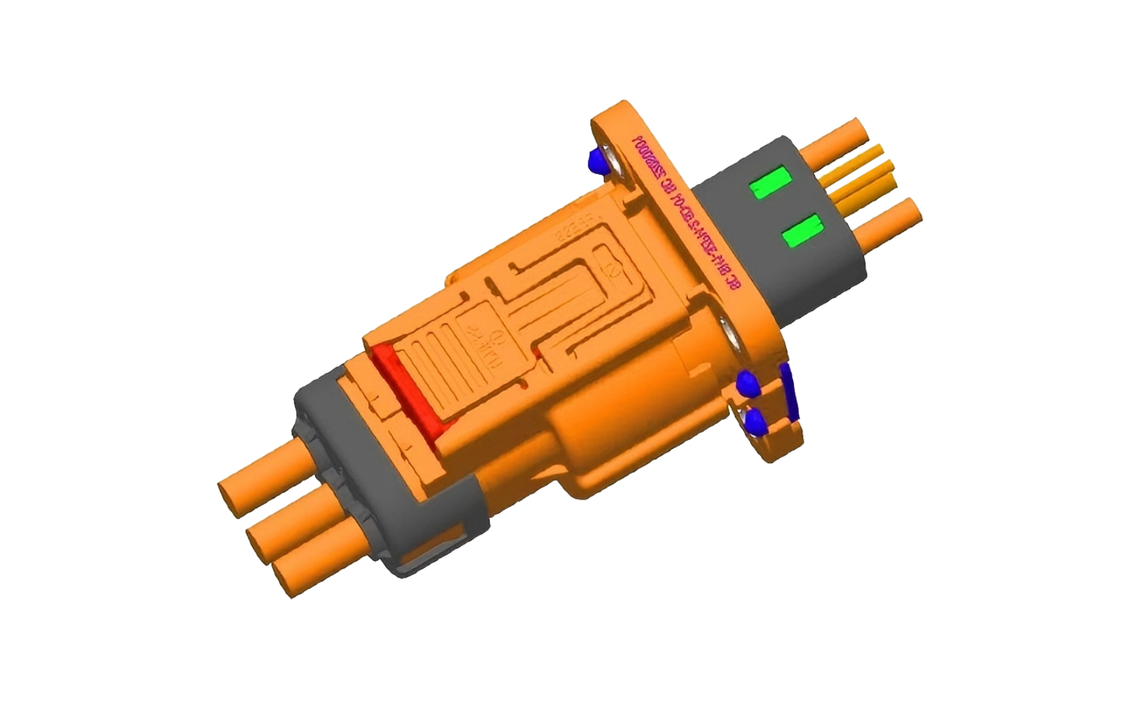 SH1系列 三芯 20A 高压互锁塑胶连接器
