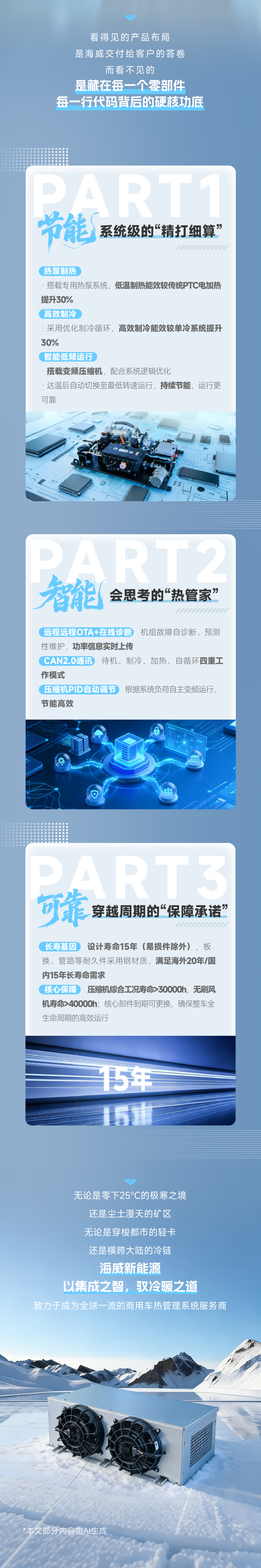 节能·智能·可靠｜海威热管理系统，为商用车运营高效赋能