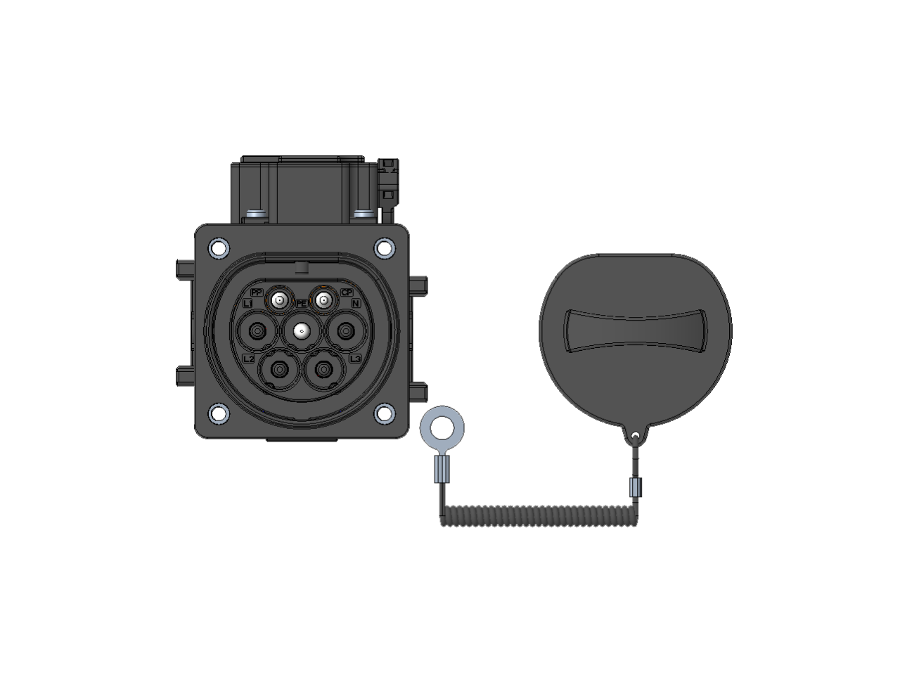 SCZ series European standard TYPE 2-Ⅱ charging socket